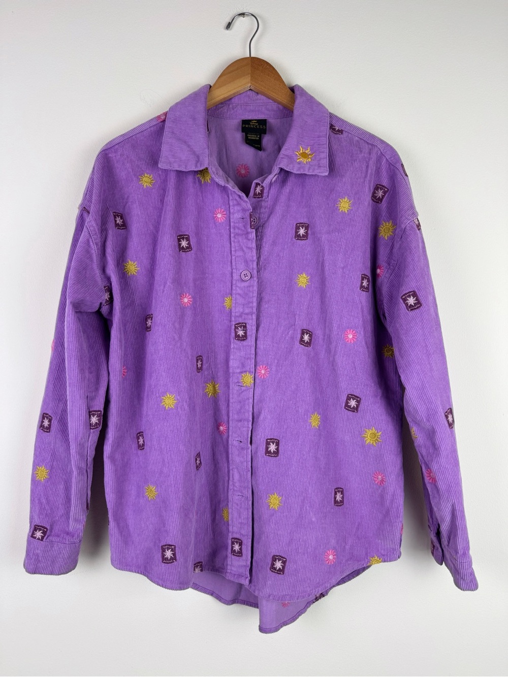 Disney Tangled Lanterns Corduroy Button-Up Top